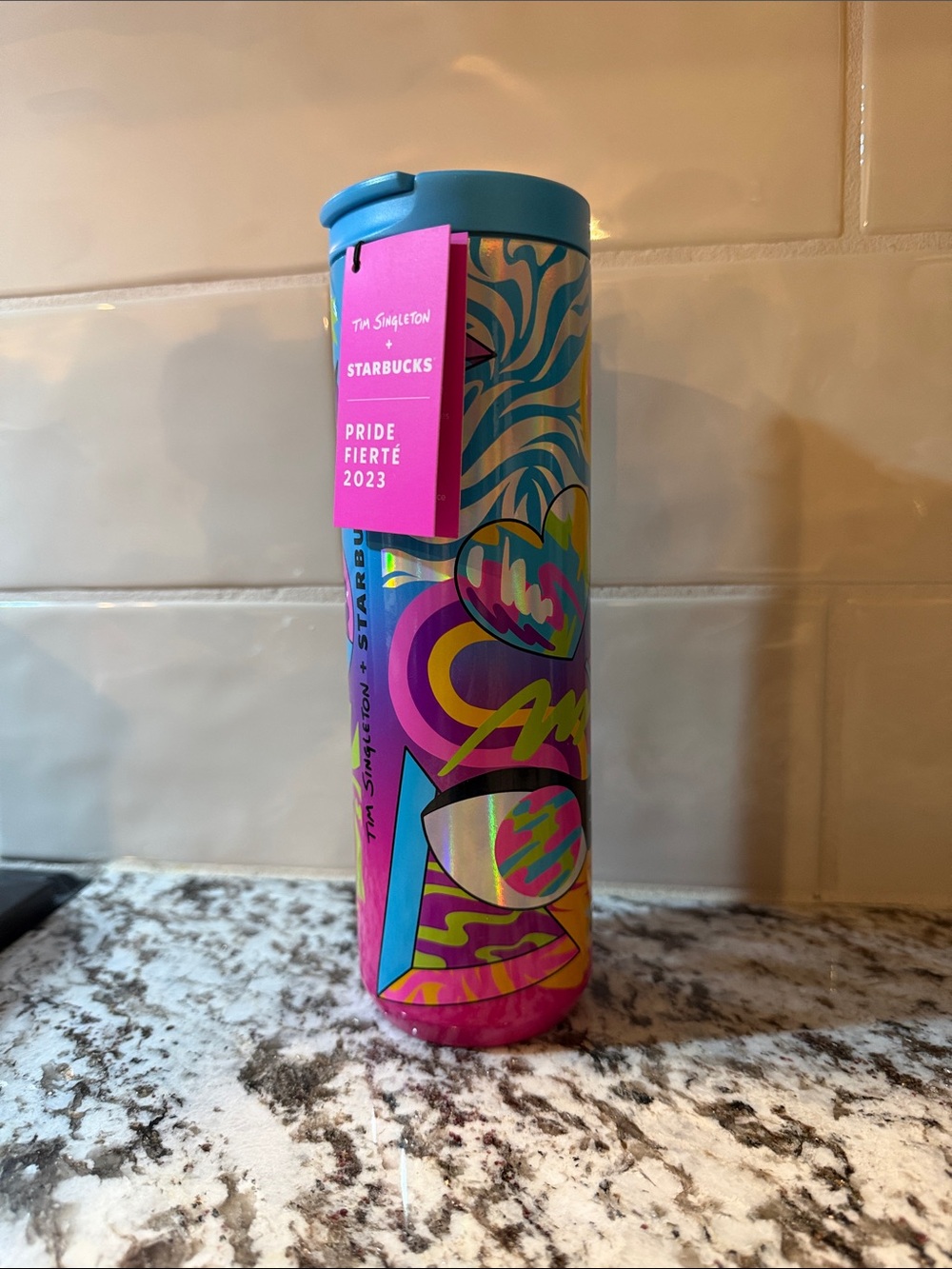 Starbucks Pride 2023 Colorful Graphic Tumbler - Pink, Blue, Yellow, Green